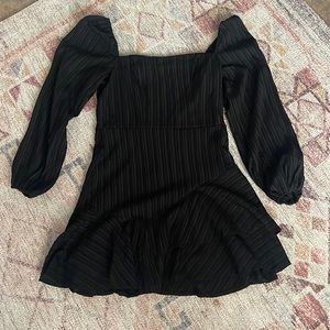 Long sleeve black dress